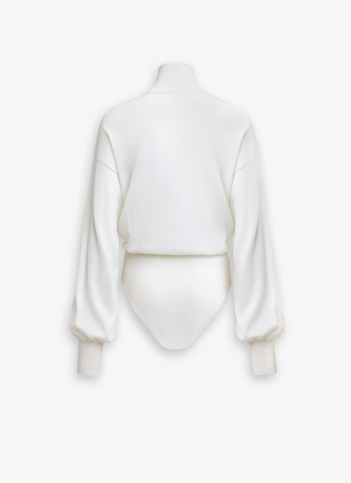 FINE KNIT BODYSUIT ALAÏA WHITE FINE KNIT BODYSUIT